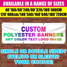 Striscione Personalizzato in Poliestere di Qualsiasi Dimensione per Matrimoni, Feste di Compleanno, Eventi Sportivi, Design Personalizzato, Bandiera per Sfondo Aziendale