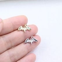 Eruifa 20pcs  18*6mm Pretty Mini Bat Coin Zinc Alloy Necklace,Earring Bracelet Jewelry DIY Handmade 2 Colors