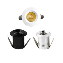 1W 3W led Spotlight Cabinet Mini Spot Light Recessed Down light Cupboard Showcase Display Light 110-240V 12V Aluminum Body