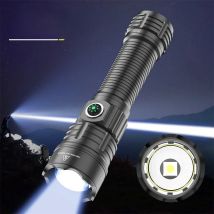 Newly upgraded powerful LED flashlight USB charging torch light super long distance flashlight tactical lantern light camping