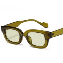 SO&EI Retro Small Rectangle Sunglasses Women Candy Colors Shades UV400 Square Men Sun Glasses