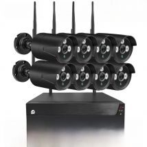 H.265 8CH Wireless CCTV Security System 5MP Tuya Wifi NVR Kit Outdoor Waterproof Bullet IP Camera Video Surveillance Kit P2P 4CH