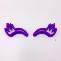 Fondant Stamp 1.5inch Unicorn Eyelash Eye Cookie Stamp Embosser Plastic Cutter Cake Mould Tools Baking DIY