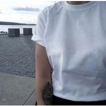 Slithice female T-shirt Top Casual Russian Inscription Letter Print women's shirt Cotton Black Red T-shirts for women