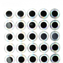 [100PCS] 3D  Eyes for Lure Making Fly Tying Stick Fishing Silver 3mm 4mm 5mm 6mm 7mm 8mm 9mm 10mm 11mm 12mm 14mm 16mm 18mm 20mm