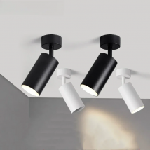 SUNMEIYI Surface Mounted 360° Rotatable White Black LED Ceiling Lights  GU10 Bulb Replaceable Wall Ceiling Lamp