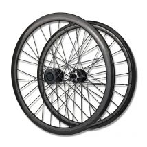 Carbon Fiber 24 Inch Wheels Clincher 30mm Height with Hook 24x1 24x1 1/8 City Road Bike Wheel Set