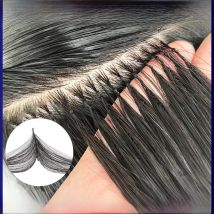 Straight Micro Feather New Hair Extensions  Real Human Hair Hand Knitting   16"-26" Inch 1.6g/Strand #613 Color  Salon Supplies