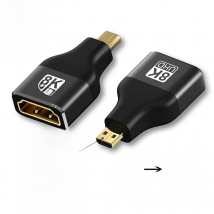 Micro HDMI Adapter 8K 60Hz 4K 120Hz Micro HDMI Male to HDMI 2.1 Female Converter For Sony Prjector Camera Mini HDMI Extension