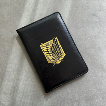 Attack on Titan Passport Cover Anime Shingeki No Kyojin Travel Case for Passports Wings of Freedom