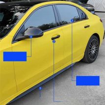 For Mercedes-Benz C Class W205 S205 C205 W206 2015-2025 Car Window Side Molidng Glass Trim Styling Accessories Exterior Sticker