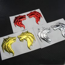 Motorcycle Decals Vintage locomotives Tank Pad Helmet Shell Wind Fender Wolf Stickers for Cross-country Bending beam Motorbike