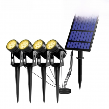 T-Sunrise LED Solar Light Waterproof Solar Pathway Lighting COB Outdoor Solar Lights Garden Lamp Spotlight Landscape Lamp Lawn