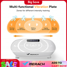 MERACH Vibration Plate Exercise Machine Whole Body Workout Power Vibrate Fitness Platform Vibration Plate Weight Loss & Shaping