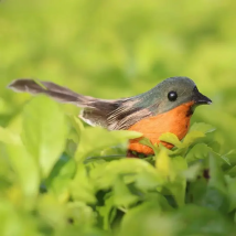 1 PC Emulation Foam Feather Artificial Birds Vividly Sparrow Garden Decoration Xmas Tree Robin Home Outdoor Yard Ornaments