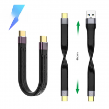 USB 4.0 Gen3 Data Cable PD 100W 5A Fast Charging USB C to Type C Cable Thunderbolt 3 4K@60Hz Cable USB Tipo C 40Gbps Data Cable