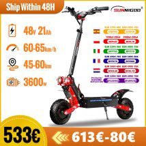 X7/X7PRO 3600W Scooter elettrico 60-65 km/h doppio motore 1800W Escooter 11 pollici 48V 21Ah 45-60km chilometraggio Scooter elettrico pieghevole