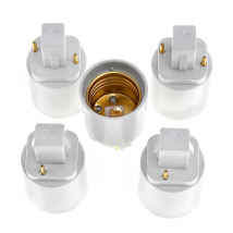 3Pcs G24d 2Pin To E26 E27 Fire-proof 250V2A Light Socket CFL LED Lamp Base Holder Adapter Converter, Ballast Removal Required