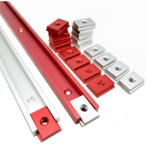 Workbench T-Slot Aluminium Alloy Miter Track T Sliding Slider T Bolts Nut Set Woodworking T-Track Jig Fixture Tools