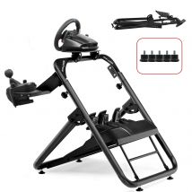Supporto per volante GTPLAYER per volante Sim Racing Supporto per volante G920 G29 G25 G27 G923 T300RS, con supporto per leva del cambio, altezza e angolazione regolabili