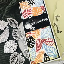 Alinacutle Metal Cutting Die Cut 7pc Leaf Die Floral Fall DIY Scrapbooking Paper Craft Handmade Album Card Template