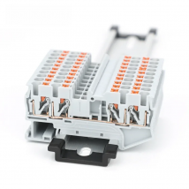 10Pcs PT2.5-QU Push-In Spring 4-Conductor Strip Plug PT 2.5 QUATTRO Wire Electrical Connector Din Rail Terminal Block PT 2.5-QU