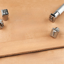 OWDEN 37Pcs 1/4" Number And Letter Leather Stamping Set 6.5mm Leathercraft Tool DIY Stamp Punch Set