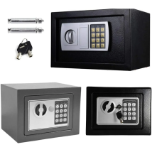 DayPlus 4.6L/8.5L/16L Safe Furniture Safe Double Bit Lock Iron Steel Safe with Lock and 2 Keys for Business Cash/Money/Jewellery