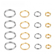 100pcs Stainless Steel Jump Rings Bulk 6 8 10mm Gold Color Double Loop Split Rings Connectors For Diy Jewelry Making Accessories
