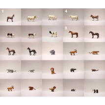 Wild Animal Horse Cow Model Ornaments Bull Leopard Dinosaur Elephant Fairy Garden Miniature Decor Action Figures Figurine Toys