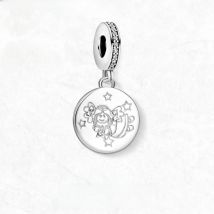 Little Angel Dangle Charm Pendants For Women 925 Sterling Silver Classic Jewelry