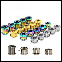 5pcs/Titanium alloy pair locking screw mountainous bicycle teeth disc chain disc pair locking screw 3.5 mm 5.0 mm 6.5 mm 8.5 mm
