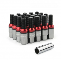 New20Psc Steel+aluminium alloy Taper lug bolt cone seat Wheel Bolts Lug Nuts with caps M12*1.25 M12*1.5 M14*1.25 M14*1.5 For BMW