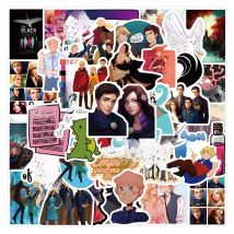 10/30/55PCS Novel Keeper of the Lost Cities Stickers Cool Cartoon Graffiti DIY Notebook Luggage Guitar Waterproof Decal Kids Toy