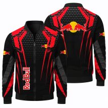 Red Bull Racing Jacket Extreme Sports Red Bull Men's Jacket Outdoor Oversized Sports Motorcycle Jacket Red Bull Men's Top