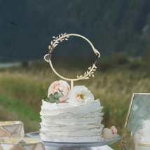 2023 New One Cake Topper Wooden One Baby Cake Topper Acrylic Gold Topper for Kid 1st Birthday Party Cake Decorations Baby Shower