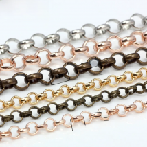 OlingArt 4MM/6MM 2M/LOT  "O" Making Jewelry Word "O" Link Five Colors Chain DIY Necklaces/Bracelet/Tassel