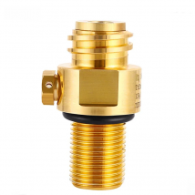 Soda Bottle Cylinder Refillable Valve M18*1.5 Input To TR21-4 Output For CO2 Cylinder Tank Replacement Valve Homebrewing