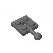Gobricks GDS-1052  Plate, Modified 2 x 2 with Tow Ball and Hole compatible with lego 15456  DIY Educational Building Blocks Tech
