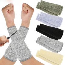 1Pair Cut Burn Resistant Sleeves Arm Protection Sleeves Forearm Arm Protectors for Men Women Thin Skin Bruising Arm Guards