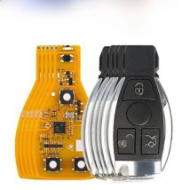 Xhorse VVDI BE Key Pro Yellow Color Verion No Points with Smart Key Shell 3 Buttons/ 4 Buttons with Panic for Mercedes Benz 5PCS
