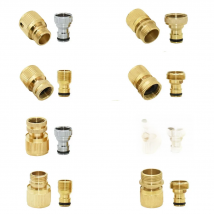 Brass 1/2" 3/4 Inch Thread Quick Connector Kit Copper Garden Irrigation Coupler Faucet Adapter Water Gun Joints
