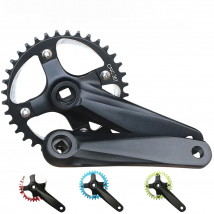 104BCD Bicycle Crank Sprocket 152/165/170mm MTB Bike Square Hole Crankset 30T 32T 34T 36T 38T Narrow Wide Single Speed Chainring
