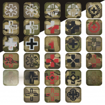 Infrared Reflective Medical Army Combat First Aid Camouflage Tactical Badge Clothes hook and loop patches