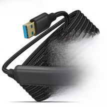 LAIHONEN Nylon Braided USB 3.0 Male To Female High Speed Transmission Data Cable Computer Camera Printer Extension Cable XBOX