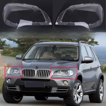 Car Headlight Glass For BMW X5 E70 2007-2013 Transparent Lampshade Lens Cover Plexiglass Clear Lamp Shell Car Accessoires