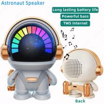 Altavoz inalámbrico con Bluetooth para exteriores, robot espacial con tecnología TWS, ideal para regalo, novedad
