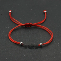Bracelets for Family Dad Mom Daughter Son Men Women Lucky Red String Stainless Steel Charm Bracelet Couple Jewelry Child Gift
