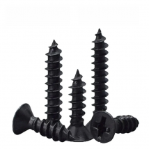 100pcs/lot Cross Countersunk Flat Head Self-tapping Screw M1 M1.2 M1.4 M1.5 M2 M2.6 M3 M3.5 M4 M5 Black Carbon Steel Phillips