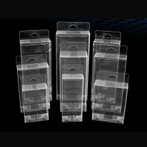Transparent PVC Gift Box With Hook Clear Plastic Box for Mobile Phone Case Cosmetics Packaging Plastic Storage Box 50pcs/lot